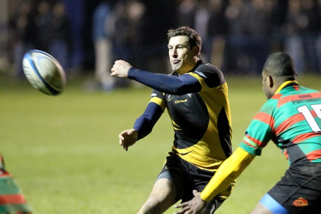 A Navy Cup Final playing at fly half for HMS Seahawk